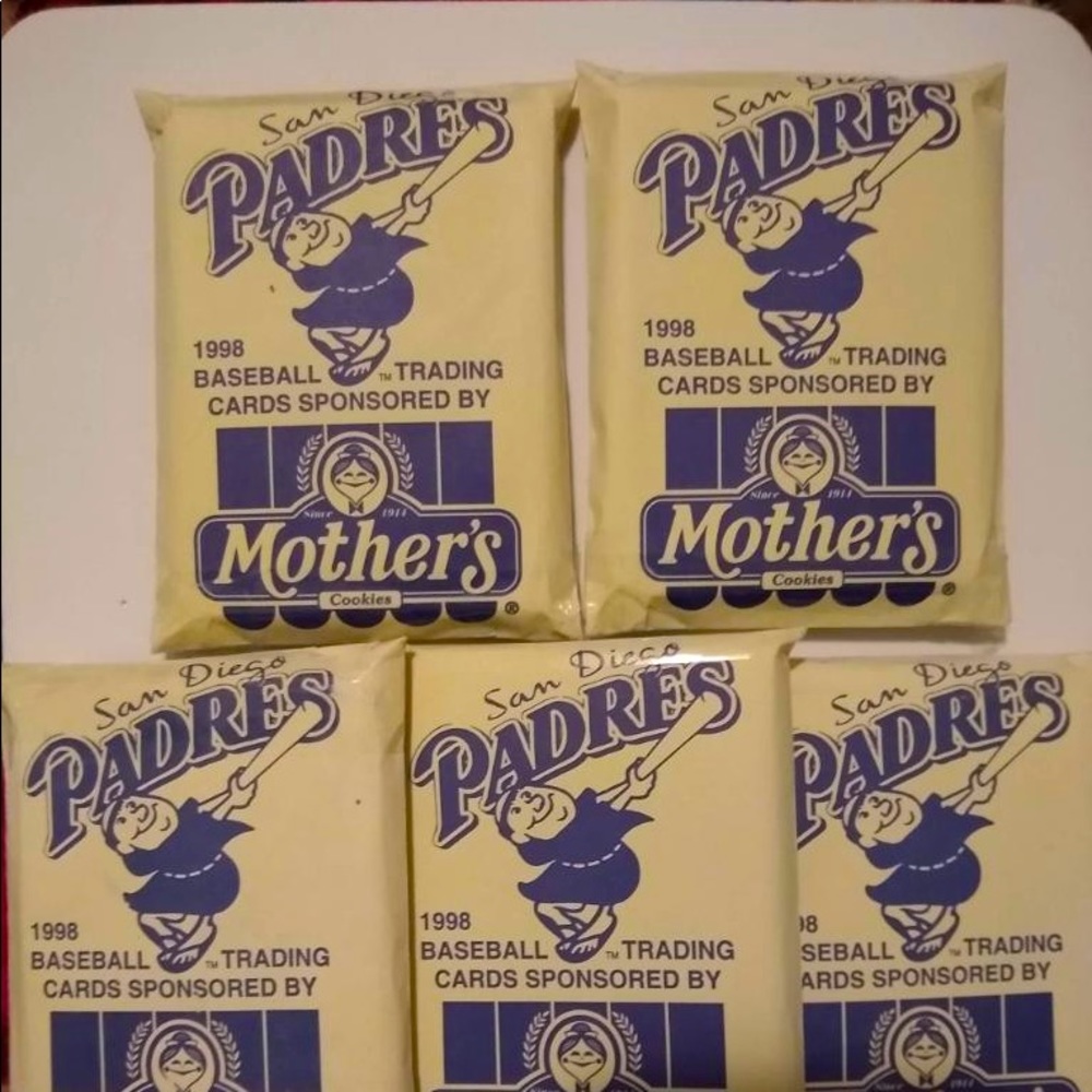 1998 Vintage Mothers Padres Baseball Trading Cards
